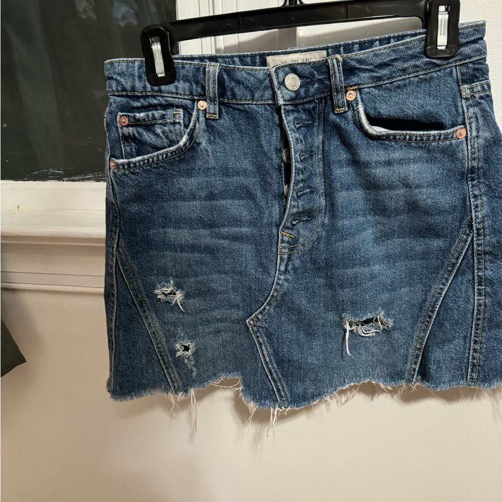 Free people denim skirt